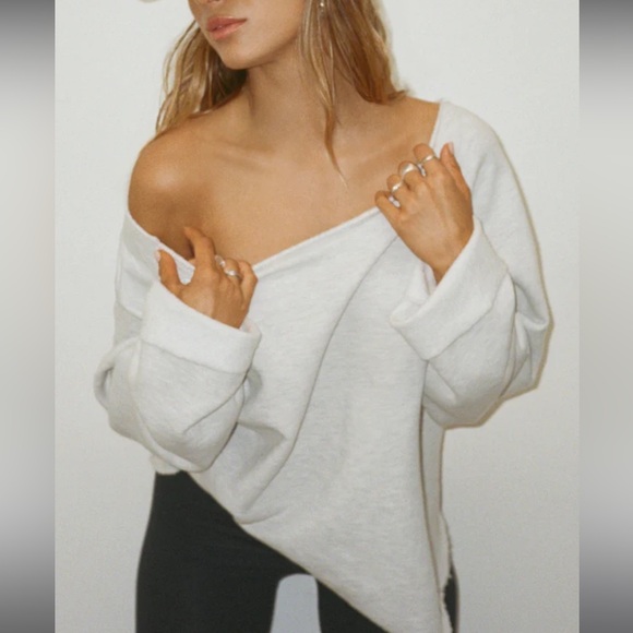 Joah Brown Pearl Gray Cozy Slouchy Pullover Sweater - Picture 4 of 6